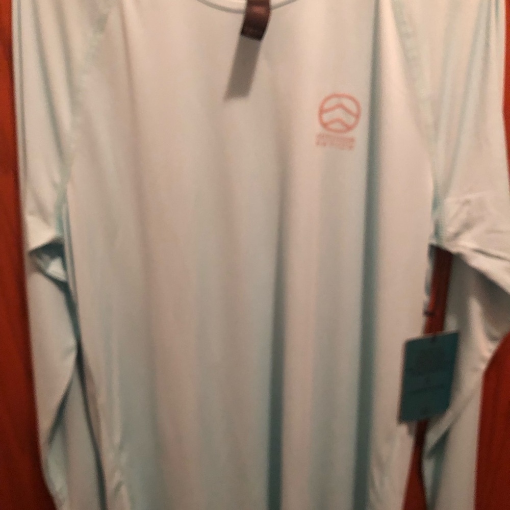 Bright aqua performance Long-Sleeve Shirt spf 50